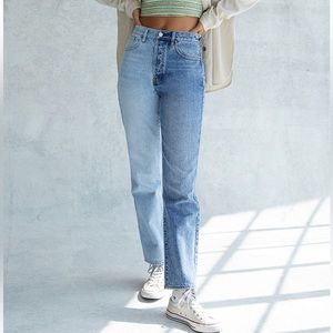 Pacsun Eco Two Tone Blue Dad Jeans